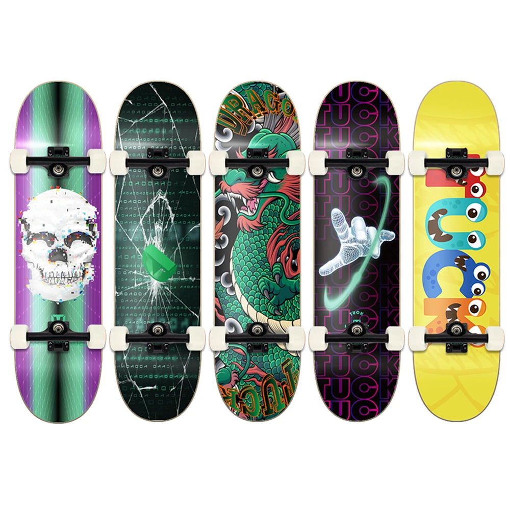 Popular Skateboard Suitable for Heavy Weight Graphic Printing Tech Deck Complete Skateboard Support Custom