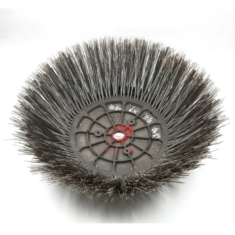 ZHENDA  Side Street Sweeper Brush With Flat Steel Wire