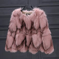 Autumn and Winter New Women's fox Fur Coat Short Section Fur All-in-one Genuine Leather Coat