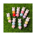 Spring Color Rabbit Sweet Gourd Flat Back Resin Cabochons Phone Decoration Scrapbook Making DIY Craft