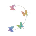 Zircon Colorful Butterfly Ear Cuff Earrings for Women Butterfly Wrap Crawler Earrings around Ear No Piercing Ear Clip Earring