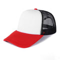 Men's Custom Logo 5 Panel Mesh Foam Trucker Cap with Two Tone Curved Brim Cheap Plain Style Image Cap
