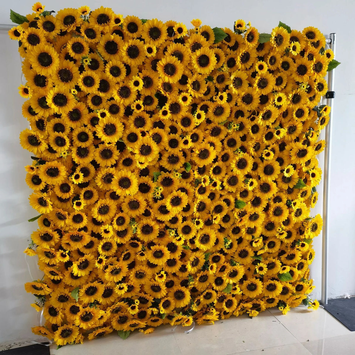 3d Wedding Simulation Silk Floral Wall Sunflower Flower Wall for Background Decoration