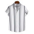 2023 New Men's Shirt Fashion Loose Casual Striped Shirt for Men
