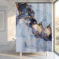 Waterproof Washable Fabric Marble Shower Curtain Modern Luxury Standard Bathroom Curtains for Bathroom Decor