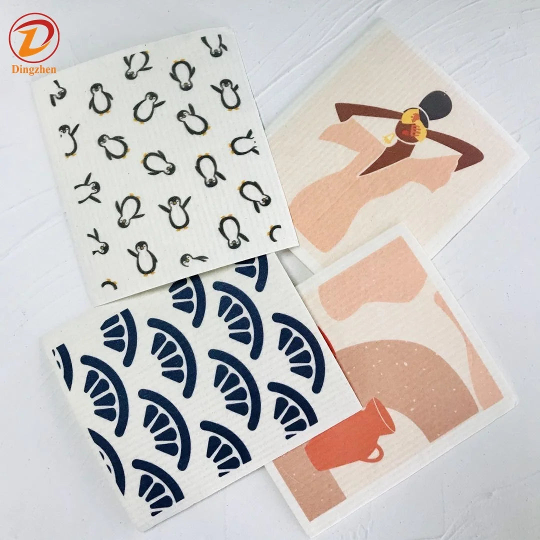 Wholesale Dish Cloth Original Reusable Paper Towels Compostable Washable Dish Clothes for Kitchen
