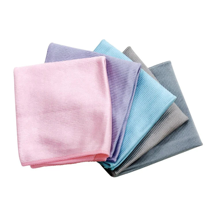 No Scratch Multifunctional Reusable Quick Dry Microfiber Towel for Kitchen & Bathroom Glass Cleaning Polyester Material
