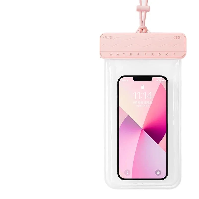 IPX-6 Waterproof PVC Phone Pouch Dry Bag Under 7.2inch Customized Color