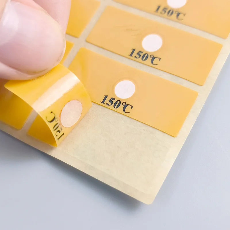 60-100 Degrees Single Use Color Changing Temperature Sticker Irreversible High Temperature Sensitive Labels