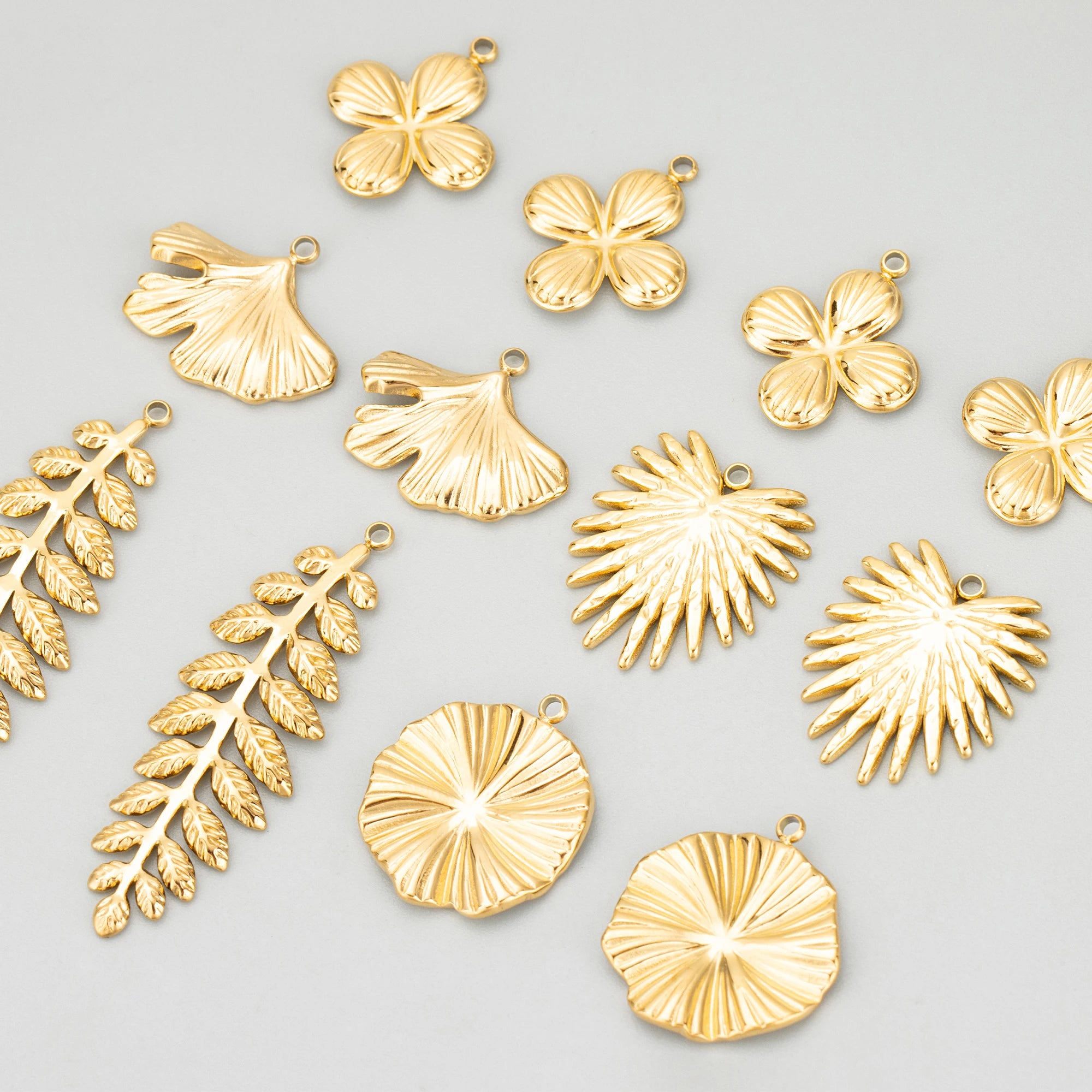 MD88 316L Stainless Steel Nickel-Free Jewelry Accessories Wholesale DIY Pendants Necklaces Making Findings 4pcs/Lot