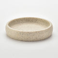 Simple Design Round Resin Sandstone Soap Tray Polyresin Bathroom Accessory Counter Top Soap Dish Holder