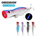 WD121 135mm/35g Wooden Floating Popper Fishing Lure Saltwater Stickbait Lure Wood Trolling Fishing Lure