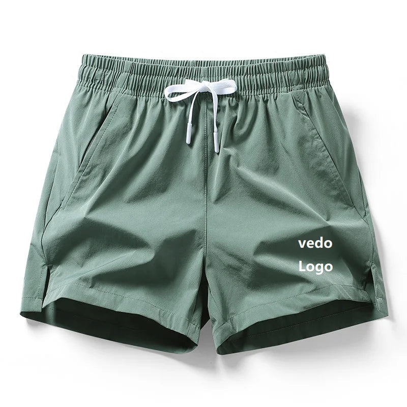 Sport Shorts US Size Custom Logo Quick-dry Workout Athletic Running Lightweight Men Beath Wear Sports Gym Shorts With Pockets