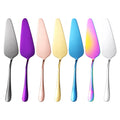 Customizable Elegant Stainless Steel Pizza Cheese Birthday Gold Cake Knife Rose Gold Server Triangle Shovel Eco-Friendly YUSHUN