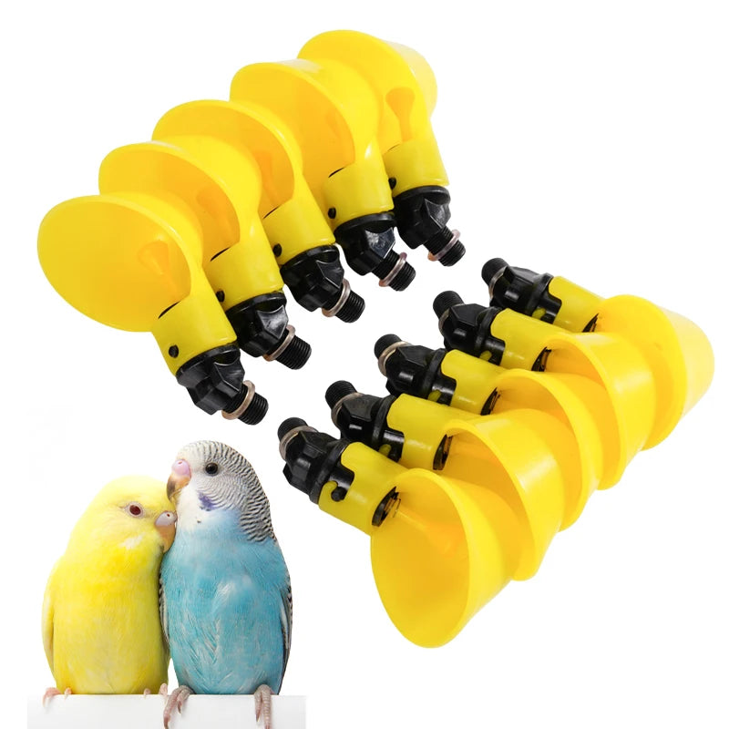 Poultry Coop Automatic Chicken Drinking Fountain Water Bowls Bird Pigeon Drinking Cups Parrot Quail Chicken Fowl Drinking Bowl