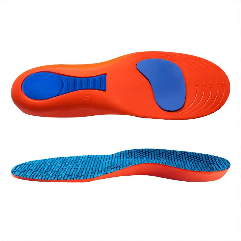 Super Soft Orthopedic Shoe Insoles for Flat Feet-Unisex PU/EVA/Gel Inserts with Memory Foam Arch Support for Running