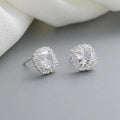 925 Sterling Silver Stud Earrings Cubic Zirconia Jewelry Wholesale Hd Accessories Customized Earrings