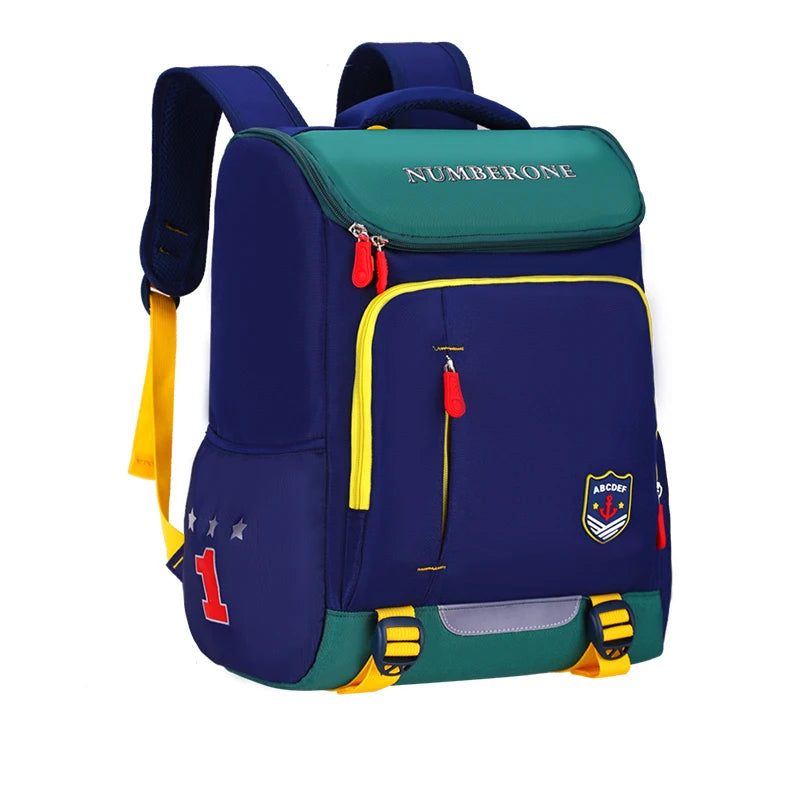 Light Schoolbag Kids Backpack Grade One to Six Waterproof Primary School Boys Wear-resistant Ridge Reduction Girls Unisex