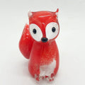 Elegant Handblown Murrini Glass Fox Sculpture Blown Technique in Elegant Glass Crafts Collection