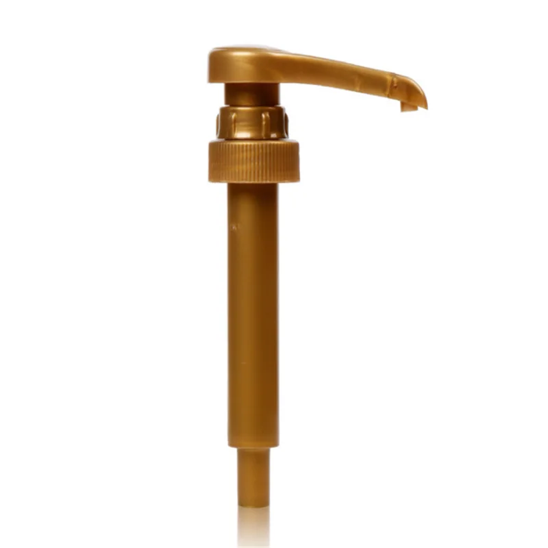 Customized 28mm Beverage Honey Gallon Dispenser Pump Gold Food Grade pp Sauce Ketchup Syrup