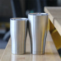 20oz 30oz Coffee Leak Proof Stainless Steel Powder Coated Indoor and Outdoor Curved Tumbler with Lid and Straw