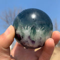 Wholesale Chakra Natural Snowflake Fluorite Sphere Crystal Crafts Snowflake Fluorite Sphere for Wedding Souvenirs Guests