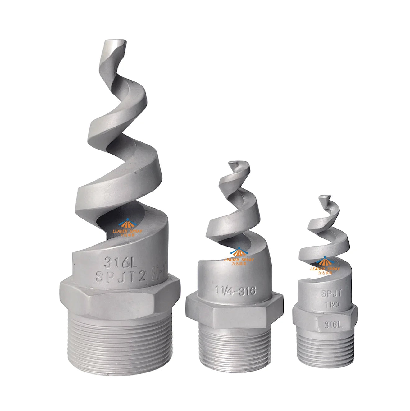 SPJT Spiral Jet Cooling Tower Nozzle Sandblasting Power Plant Coal-burning Fire Protection Waste Gas Washing Solid Cone Spraying