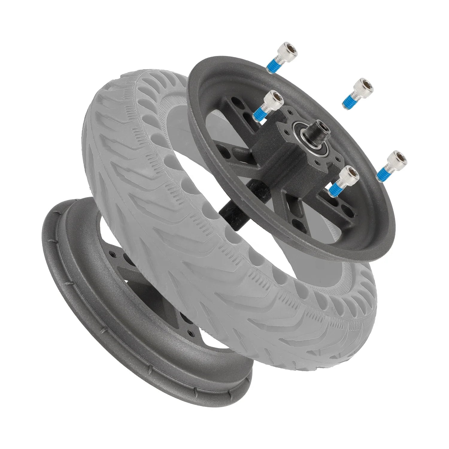 Ulip Split Rear Hub for Xiaomi Electric Scooter M365 Pro Pro2 1S MI3 Accessories 8.5 Inch Solid Tire Rim Scooter Wheels Parts