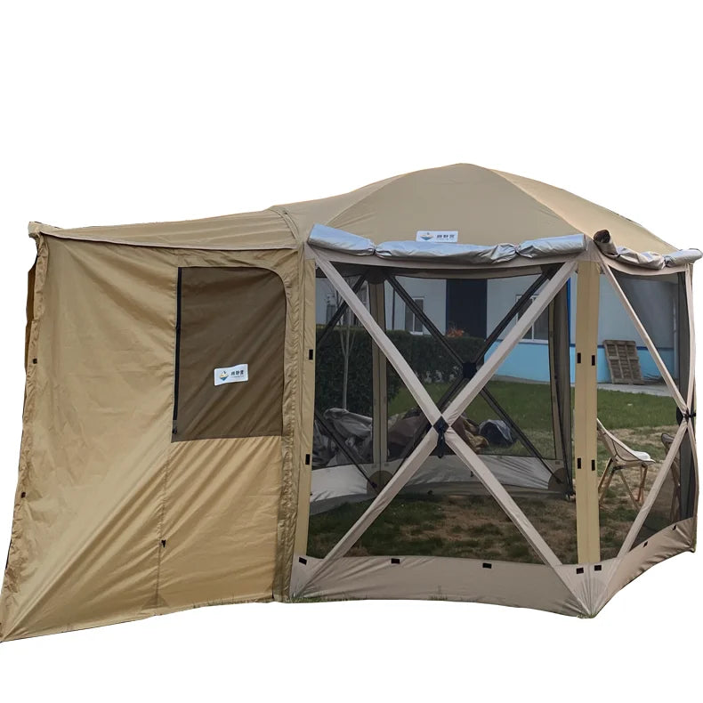 Portable Outdoor 150D Oxford Silver Pastebrush Automatic Quick Opening Car Tailgate Tent Shade Tent SUV Car Rear Tent