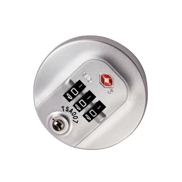 3 Digit Combination Padlock Luggage Password Lock Customs Travel Case Lock TSA007/Round/Silver
