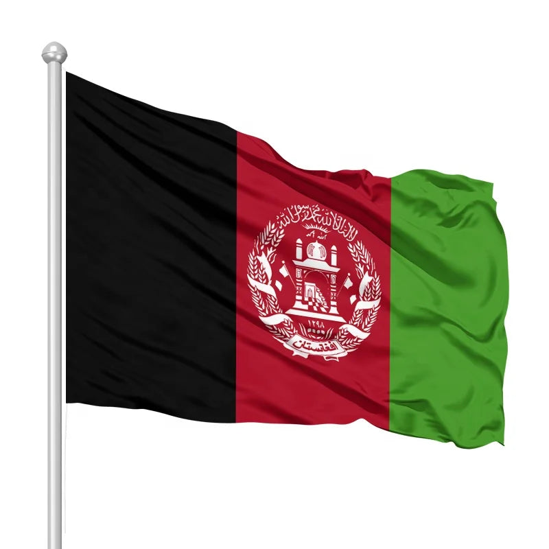 Manufacturers Wholesale Custom 150-90cm Thickened Hand-held Waving  Fade-Resistant Election Afghanistan Flag Taliban