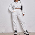L230734 Custom Waffle  Hoodies Pants Suits Women Men Tracksuit 2 Piece Crop Top Joggers Sets Two Piece Set Women Clothing