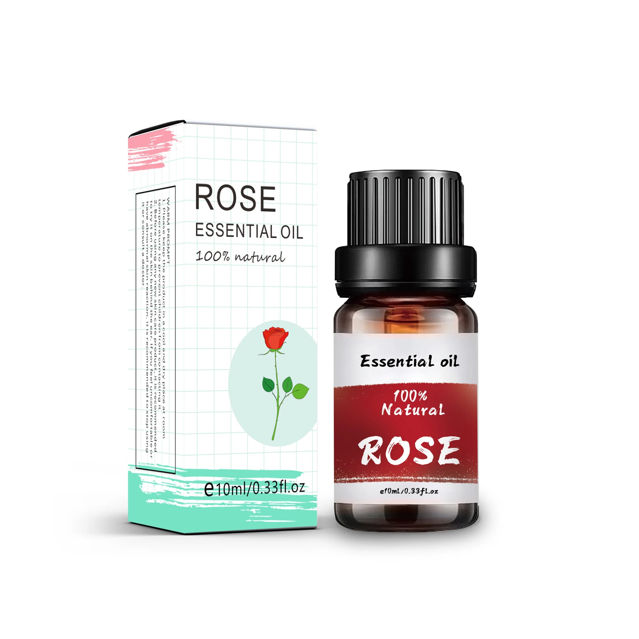 Wholesale Rose Essential Oil 10ML for Diffuser - 100 Pure Natural Plant Extract Aromatherapy Oil Therapeutic Grade | OEM