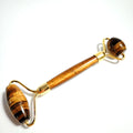 Hongzhuo Tiger Eye Jade Roller Beauty Tool for Anti-Aging Facial Neck Eye and Body Therapy