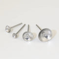 500pcs Stainless Steel DIY Ear Pins Pearl Support Ear Needles and Plate Bowl Pin for Jewelry Earrings Accessories