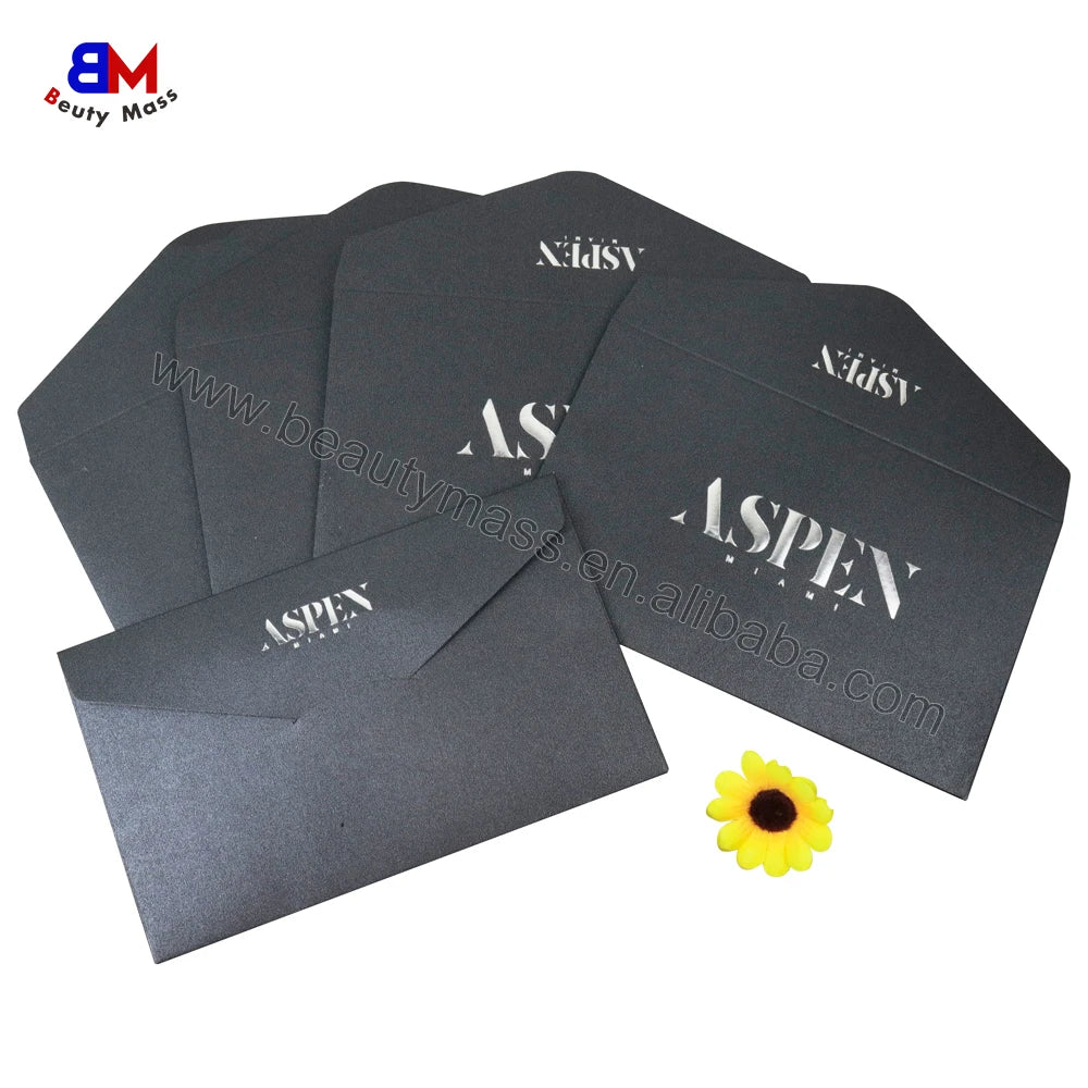 Cheap Custom Size Colorful Fine Paper Card Holder for Membership Gift Festival Printed Envelope Shape Design