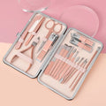 Nail Clippers Set Fingernail and Toenail Clipper Stainless Steel Cutters Manicure Pedicure Kit with Luxurious Travel Case