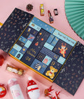 Custom Jubilant Red Multi Layer Cardboard Chinese New Year 12 Days Christmas Advent Calendar Gift Box Packaging for Chocolate