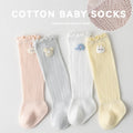Cotton Baby Socks Summer Mosquito Proof Mesh Breathable Long Tube Kids Socks Cartoon Children's Socks