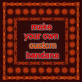 Multifunctional Cotton Custom Bandana with logo Custom Design Print Square Sports Bandana for Men