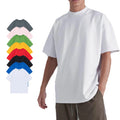 Heavyweight Custom Blank Mens T Shirts 100% Cotton Crew Neck Drop Shoulder Plus Size T Shirts Standard Fit Custom logo
