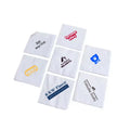 Customizable 2Ply Soft Virgin Pulp Dinnerware Bag Eco-Friendly White Edge Embossed Cocktail Napkins Tableware Customized Logo
