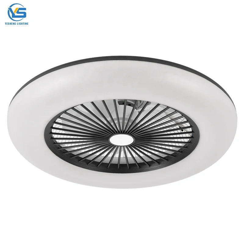 755 Bladeless Ceiling Fan with LED Light Modern Design Remote Control Bedroom Use Tuya Alexa Google App Control