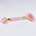 Hongzhuo Latest Improvements Noise Free Gem Jade Roller Rose Quartz Spiky Head Whitening Roller