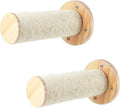 Wooden Cat Tree Furniture Wall Hanging Sisal Rope Post for Cat Scratching and Chewing Carton Packed