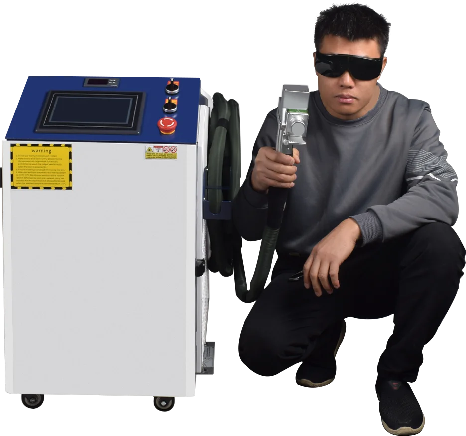 EU Free Tax BWT Relfar Double Pendulum Fiber Laser Cleaning Machine 3000W for Stainless Steel Rust Removal Oil Stain Paint