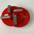 4 Inch D100mm Diamond Polishing Pads With Arrow Segments in Single Pin Diamond Grinding Pad Disc for Concrete and Terrazzo Floor