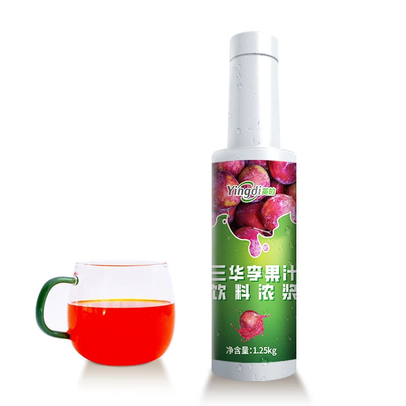 Yingdi Sanhua plum fruit juice syrup flavored drink & beverage concentrated fruit juice for bubble tea fruit tea shop