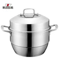 Zhenneng New-designed Stainless Steel Food Steamer Pot for Steaming Food With Double Handles 26cm Big Steamer