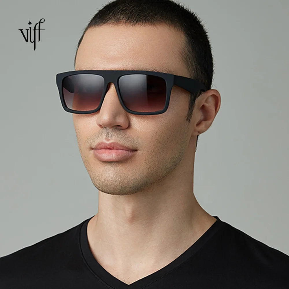 VIFF HP19980 China Manufacturer Men Sun Glasses Wholesale Matte Rubber Classic Retro 80s 90s Vintage Black Rubber Sunglasses